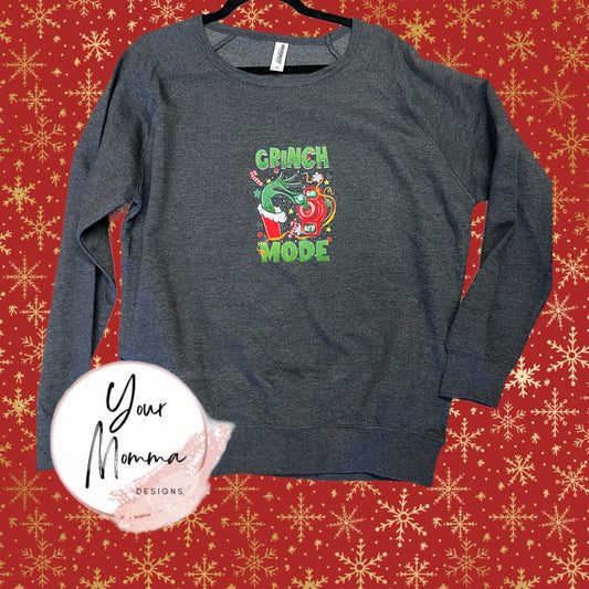 Grinch Mode sweatshirt